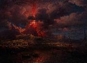 Vesuvius erupting at Night, William Marlow